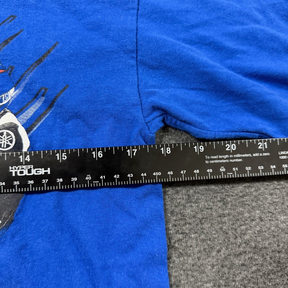 Vintage Yamaha Factory Racing Shirt Mens Medium Blue Good Motocross Graphic - Picture 4 of 8